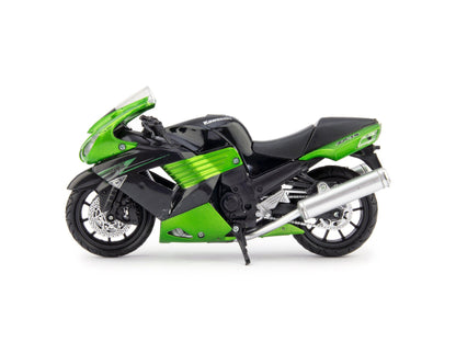 Kawasaki ZX-14 Diecast Model Motorcycle 2011 green - 1:12 Scale-NewRay-Diecast Model Centre
