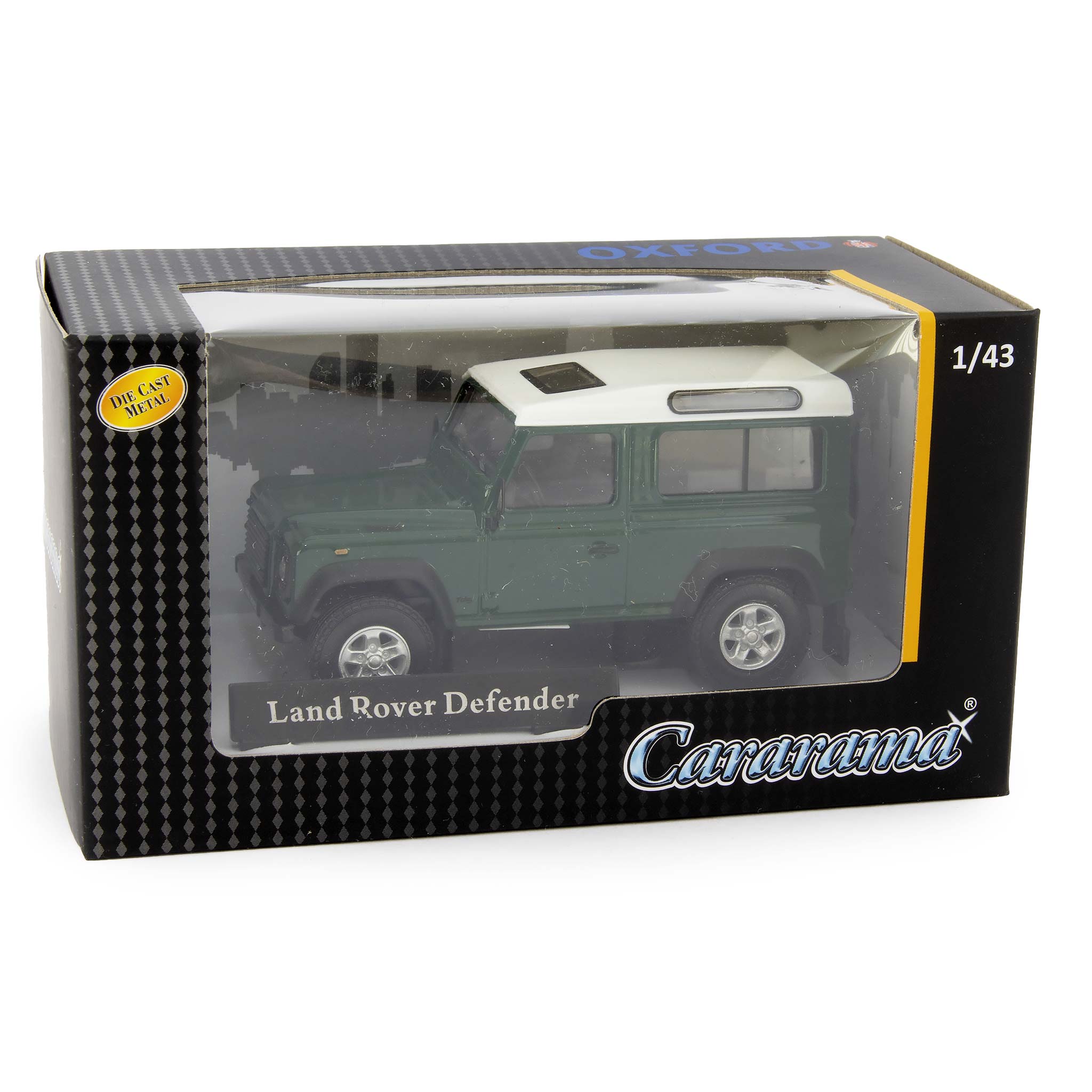Land Rover Defender 90 Diecast Model Car green - 1:43 Scale-Cararama-Diecast Model Centre