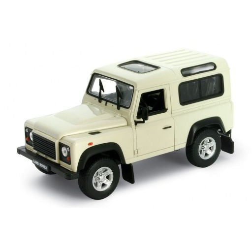 Land Rover Defender 90 Diecast Model Car white- 1:24 Scale-Welly-Diecast Model Centre