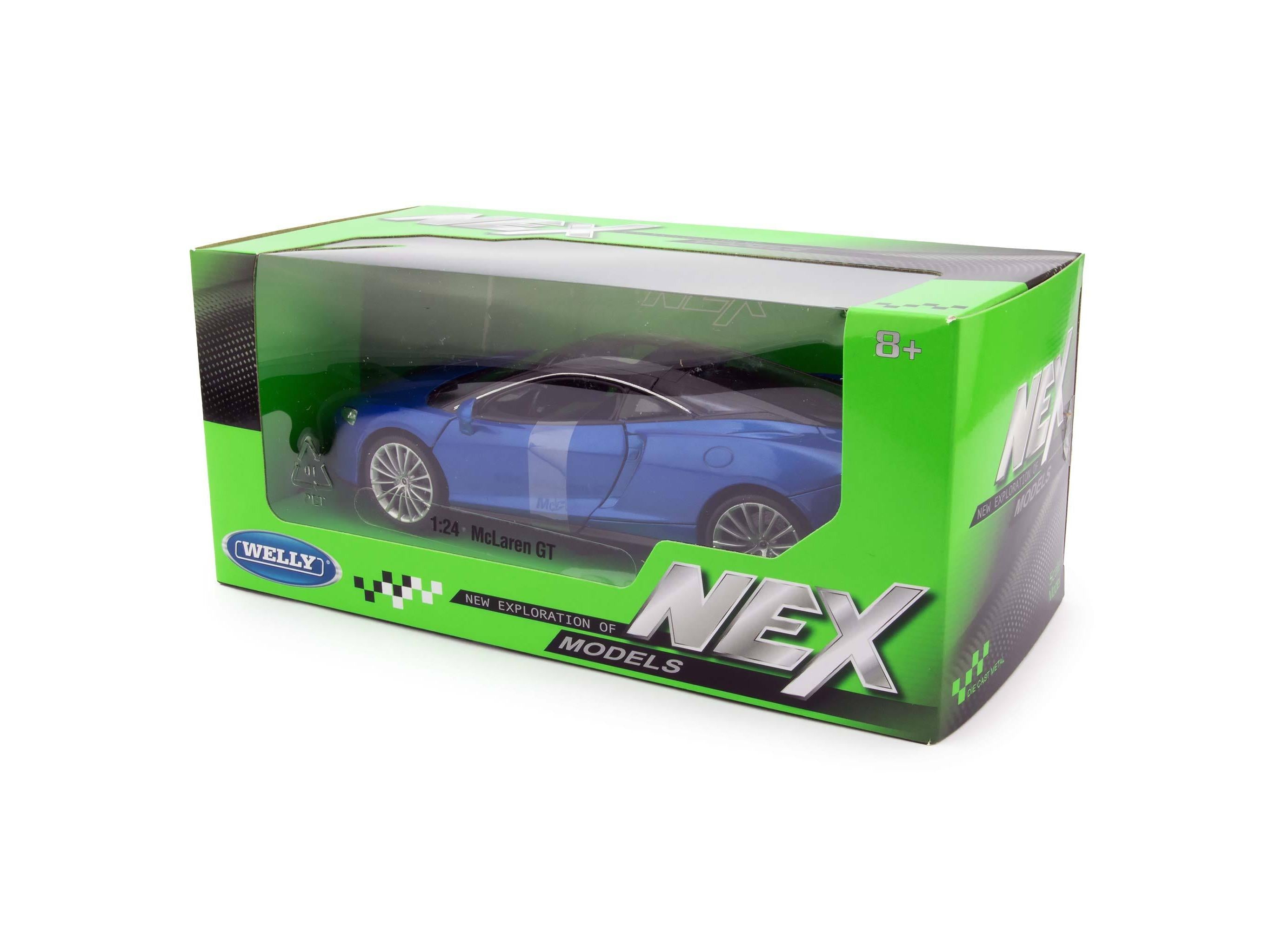McLaren GT Diecast Model Car blue - 1:24 Scale-Welly-Diecast Model Centre
