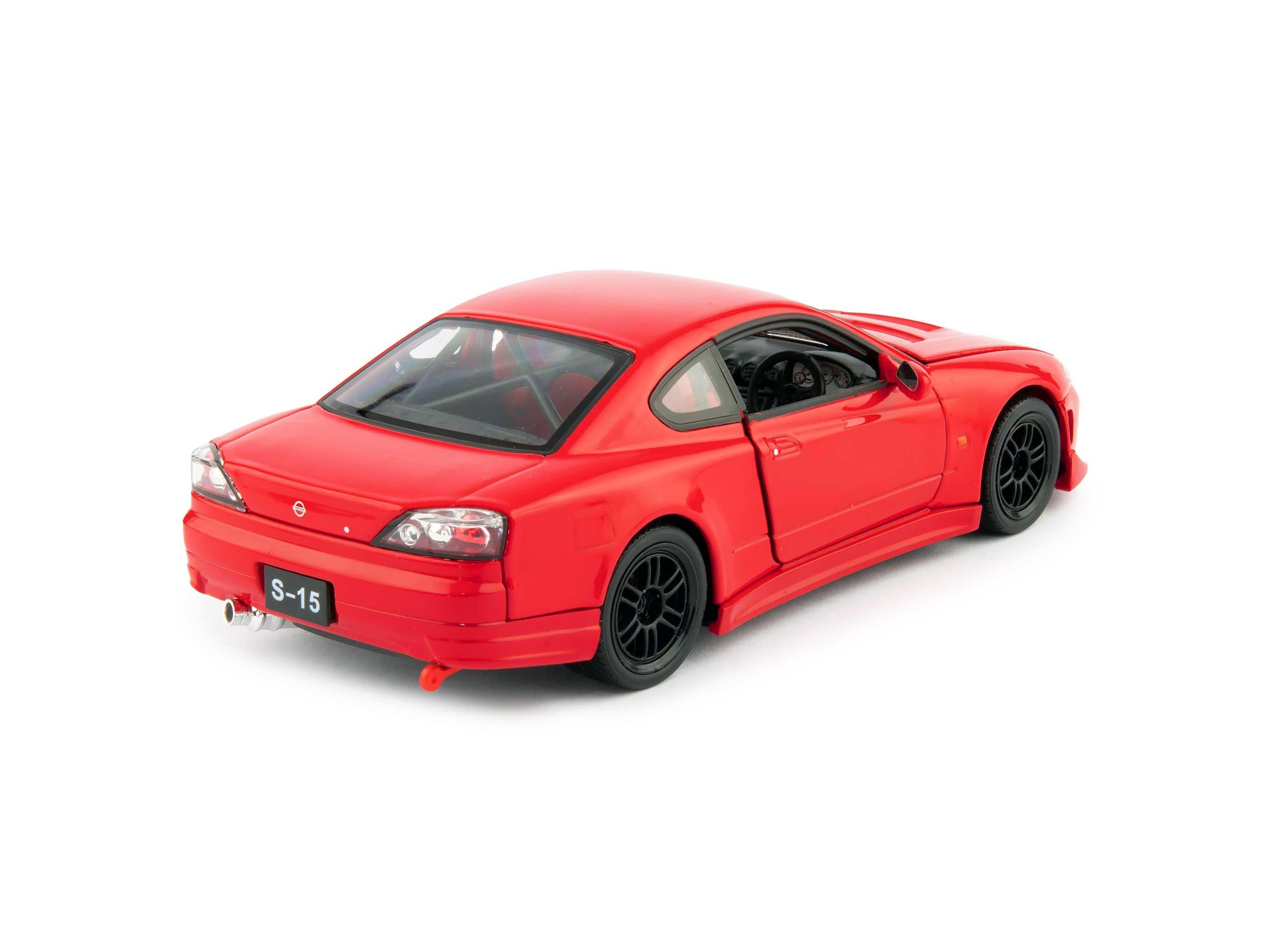 Nissan Silvia S-15 RS-R Diecast Model Car red - 1:24 Scale-Welly-Diecast Model Centre
