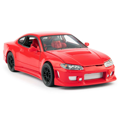 Nissan Silvia S-15 RS-R Diecast Model Car red - 1:24 Scale-Welly-Diecast Model Centre