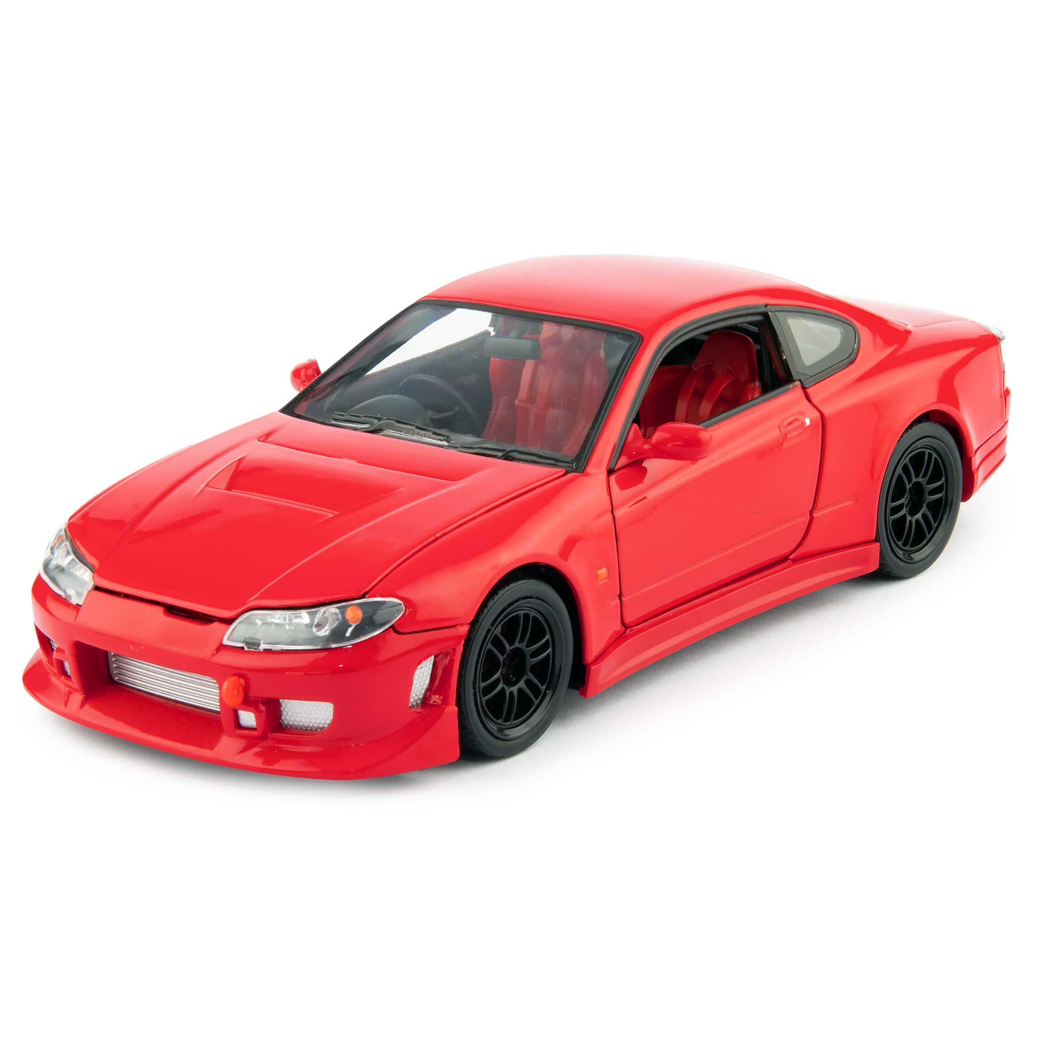 Nissan Silvia S-15 RS-R Diecast Model Car red - 1:24 Scale-Welly-Diecast Model Centre