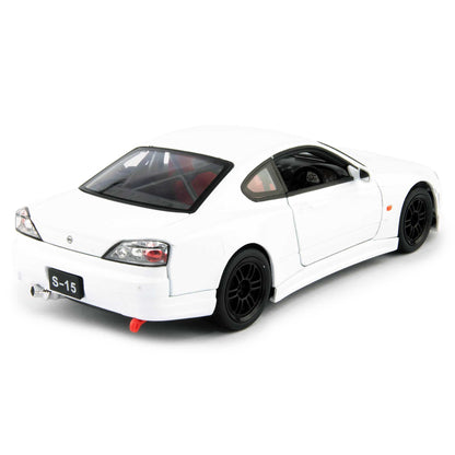 Nissan Silvia S-15 RS-R Diecast Model Car white - 1:24 Scale-Welly-Diecast Model Centre