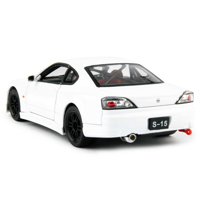 Nissan Silvia S-15 RS-R Diecast Model Car white - 1:24 Scale-Welly-Diecast Model Centre