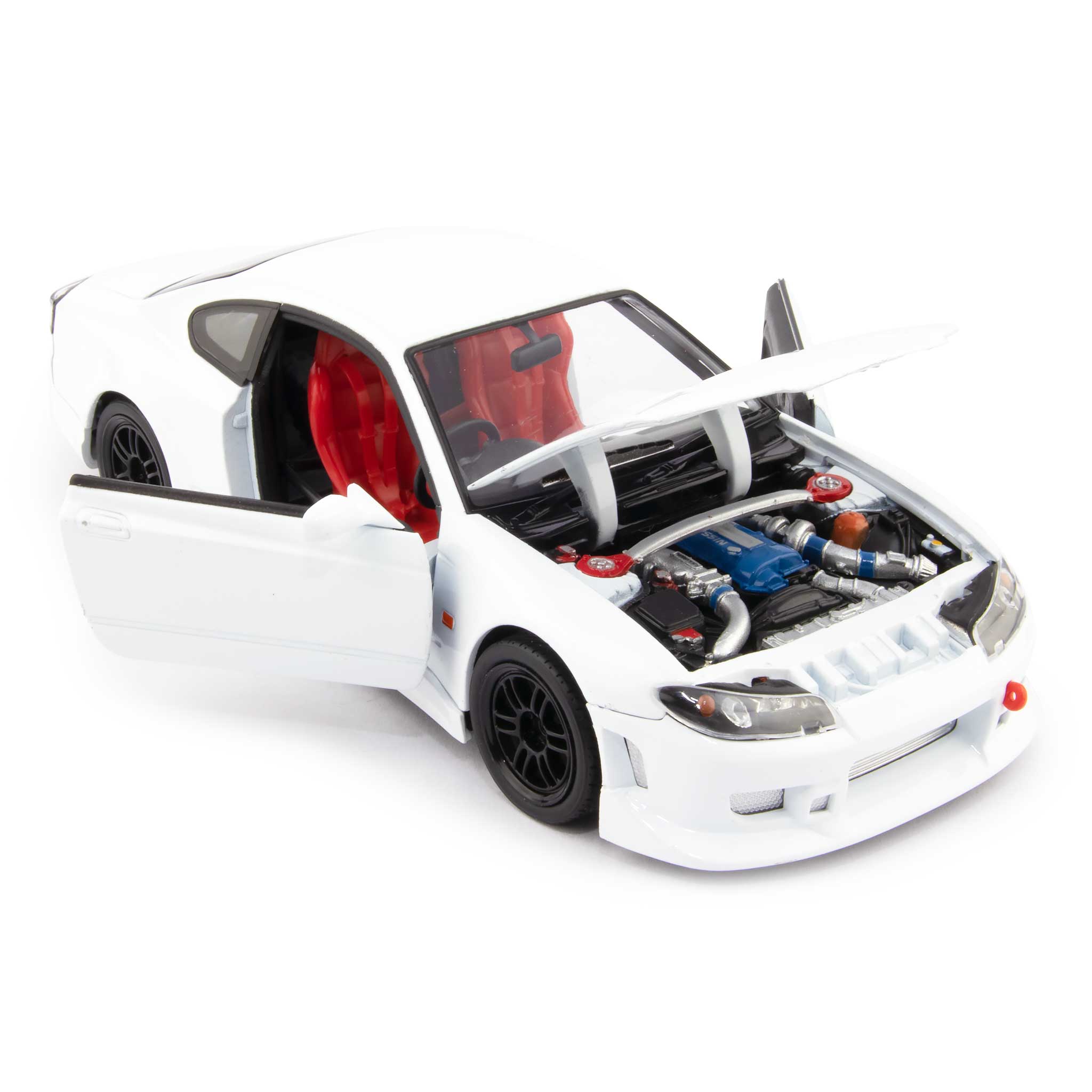 Nissan Silvia S-15 RS-R Diecast Model Car white - 1:24 Scale-Welly-Diecast Model Centre