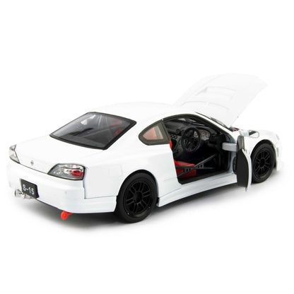 Nissan Silvia S-15 RS-R Diecast Model Car white - 1:24 Scale-Welly-Diecast Model Centre