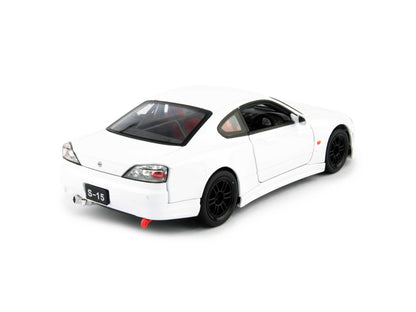 Nissan Silvia S-15 RS-R Diecast Model Car white - 1:24 Scale-Welly-Diecast Model Centre