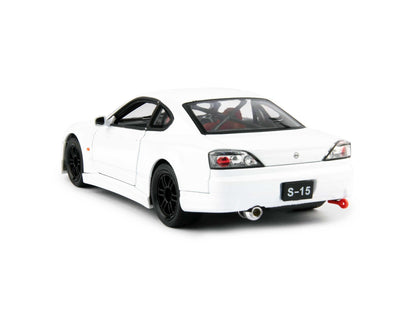 Nissan Silvia S-15 RS-R Diecast Model Car white - 1:24 Scale-Welly-Diecast Model Centre