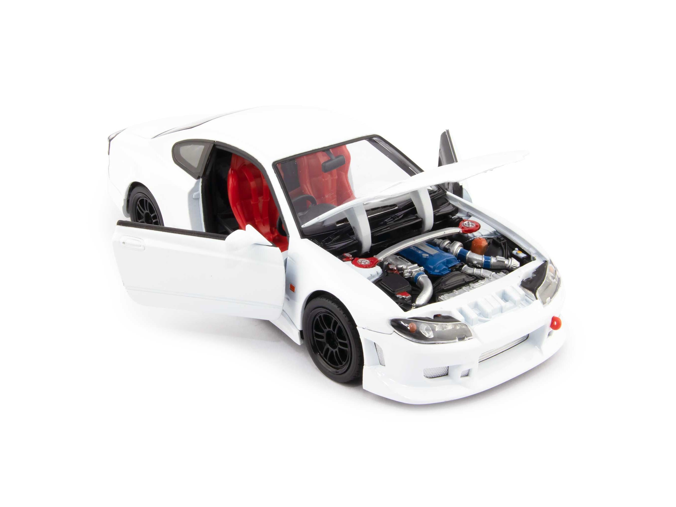 Nissan Silvia S-15 RS-R Diecast Model Car white - 1:24 Scale-Welly-Diecast Model Centre