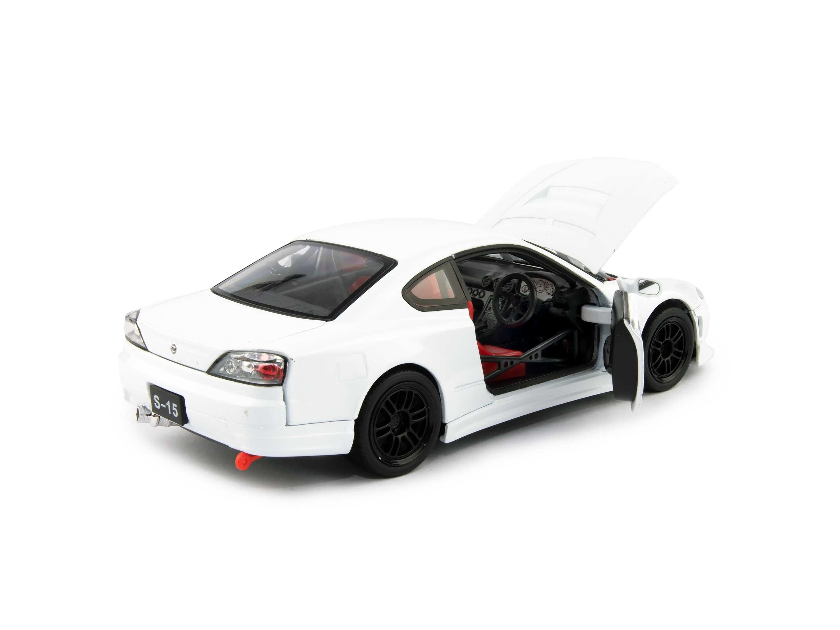 Nissan Silvia S-15 RS-R Diecast Model Car white - 1:24 Scale-Welly-Diecast Model Centre
