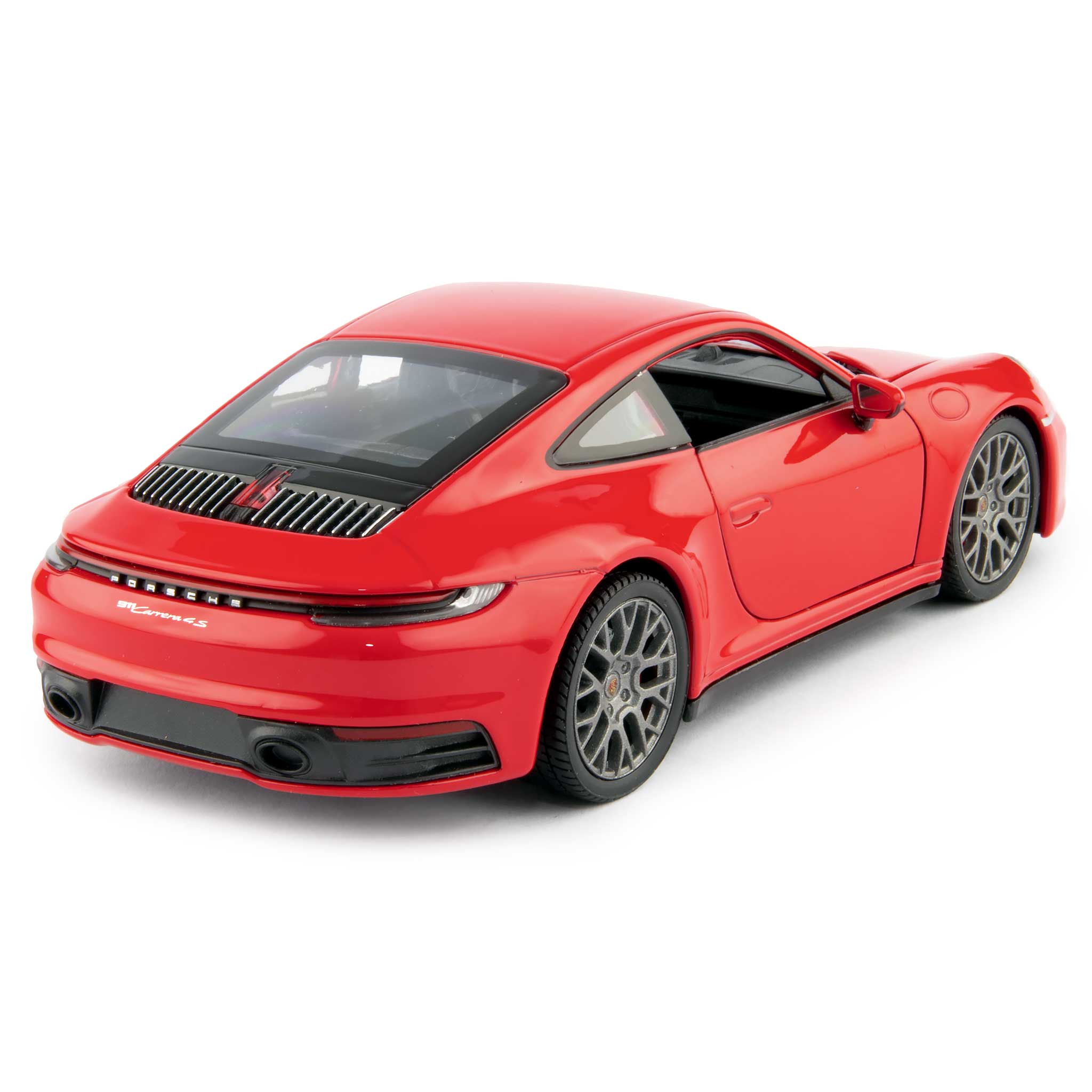Porsche 911 Carrera 4S Diecast Model Car red - 1:24 Scale-Welly-Diecast Model Centre