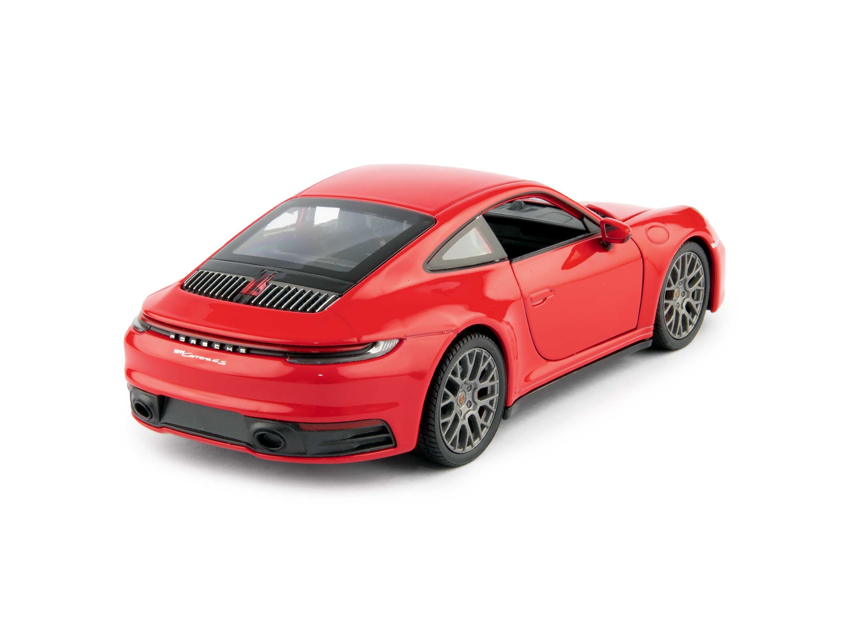 Porsche 911 Carrera 4S Diecast Model Car red - 1:24 Scale-Welly-Diecast Model Centre