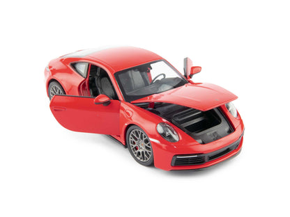 Porsche 911 Carrera 4S Diecast Model Car red - 1:24 Scale-Welly-Diecast Model Centre