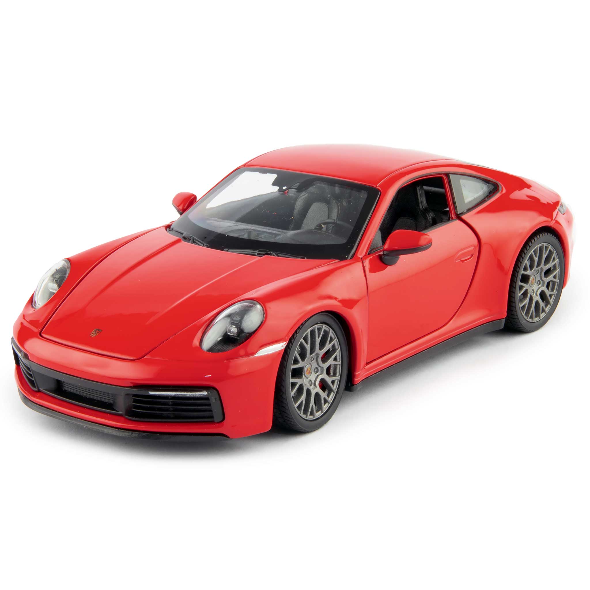 Porsche 911 Carrera 4S Diecast Model Car red - 1:24 Scale-Welly-Diecast Model Centre