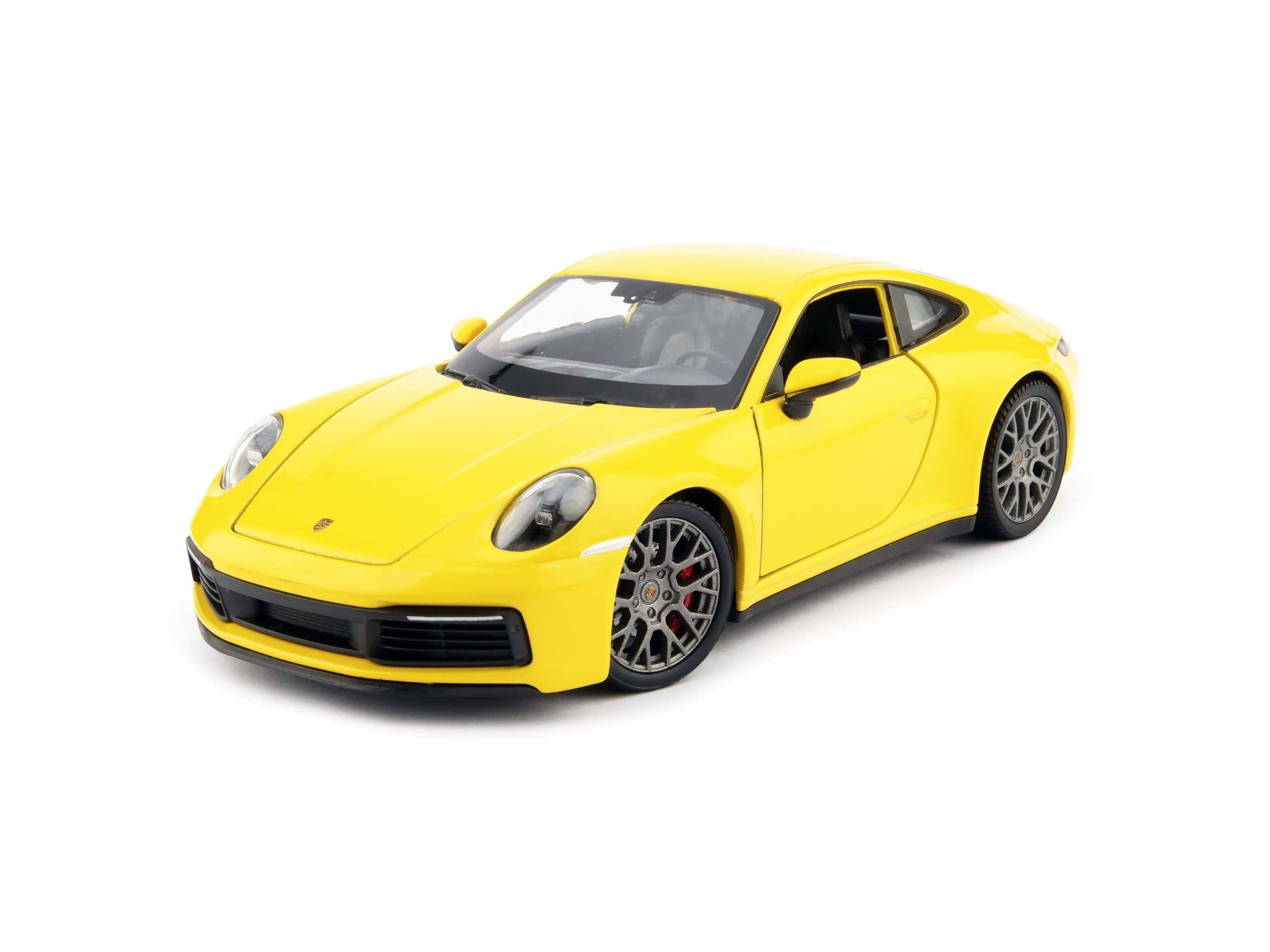 Porsche 911 Carrera 4S yellow 1:24 Scale