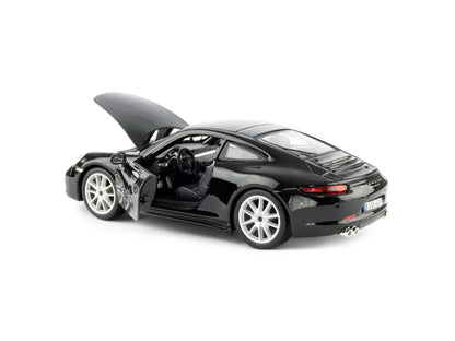 Porsche 911 Carrera S 2011 Black 1:24 Scale Bburago Diecast Model