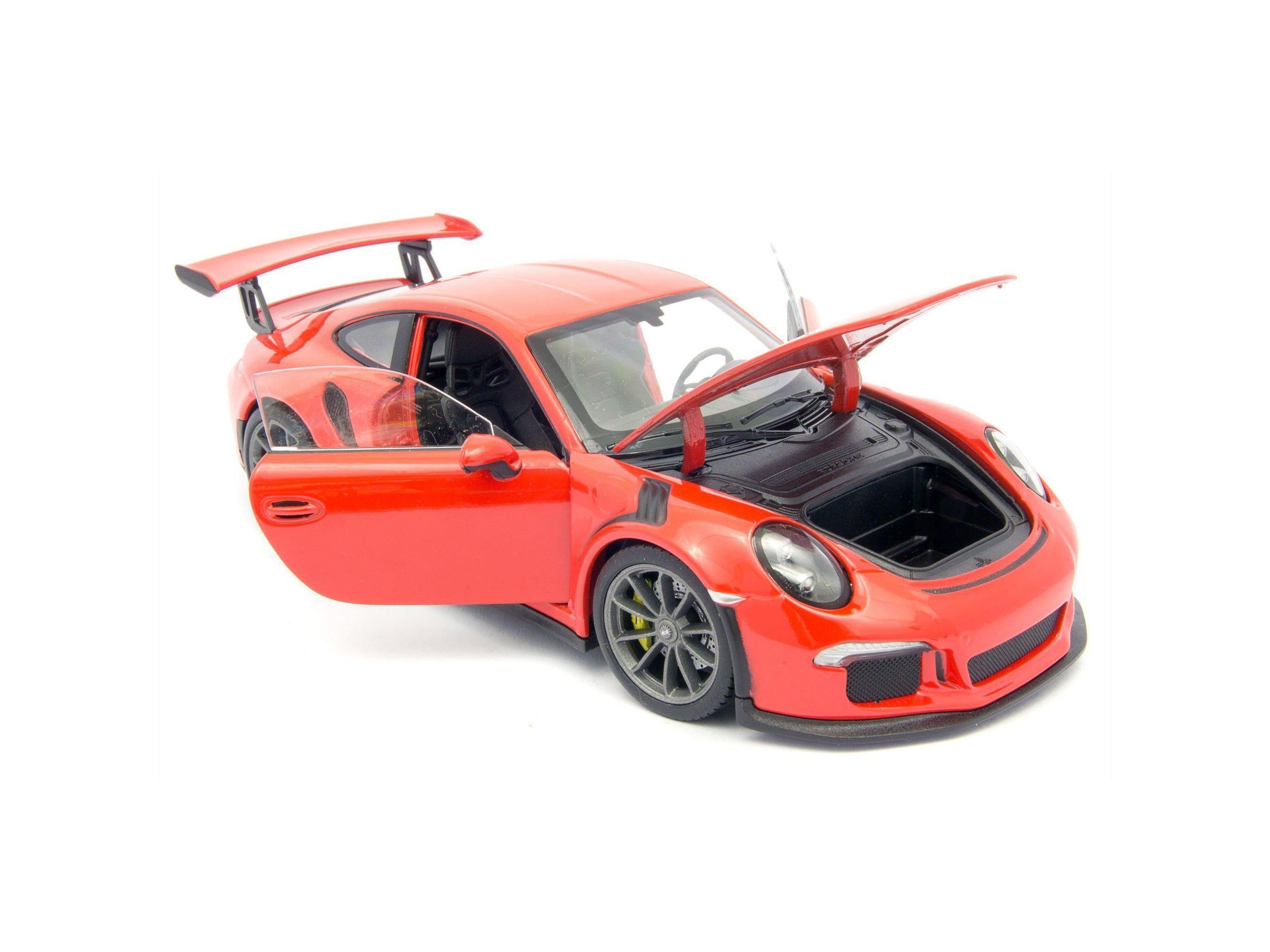 Porsche 911 GT3 RS Diecast Model Car 2016 red - 1:24 Scale-Welly-Diecast Model Centre