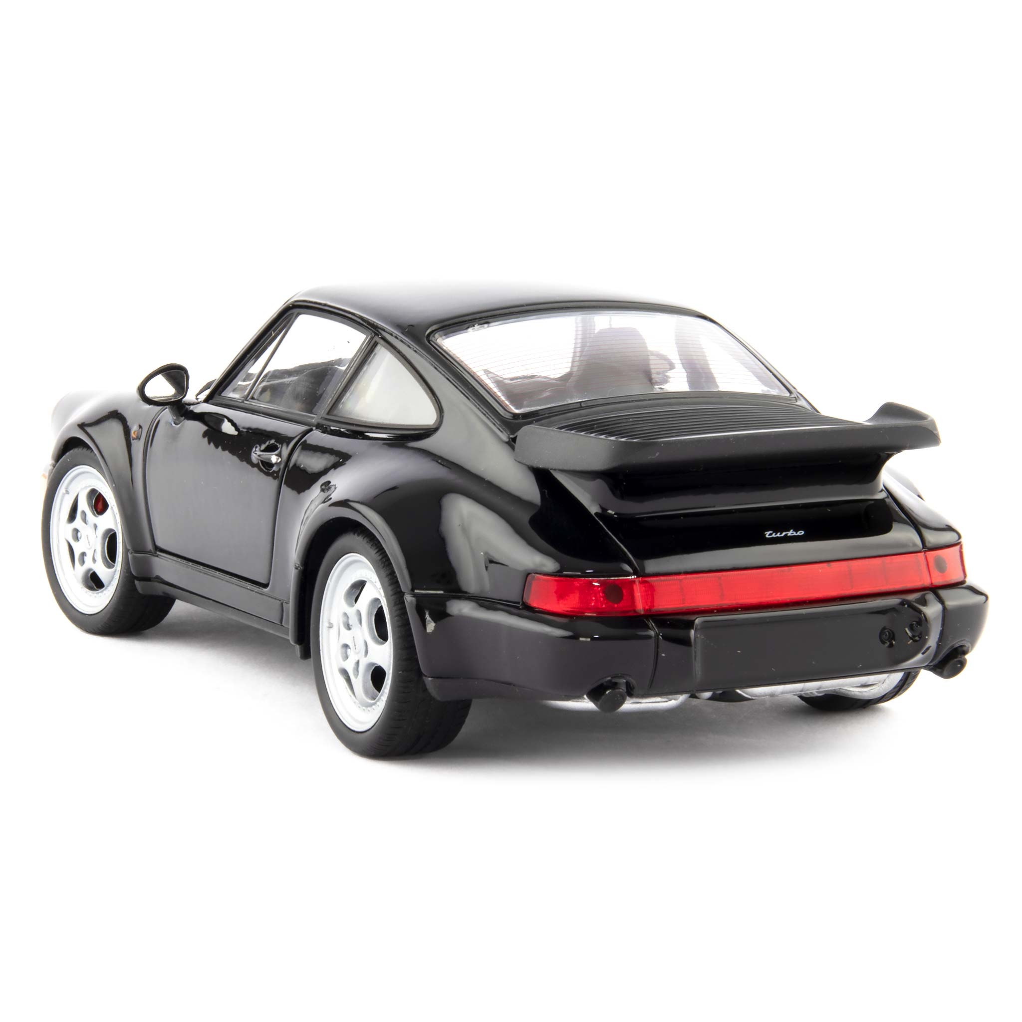 Porsche 911 Turbo Diecast Model Car black - 1:24 Scale-Welly-Diecast Model Centre