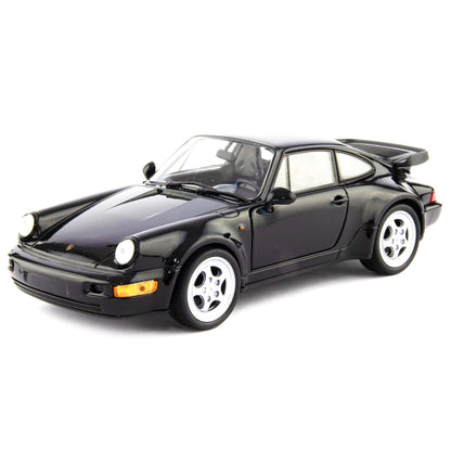 Porsche 911 Turbo Diecast Model Car black - 1:24 Scale-Welly-Diecast Model Centre