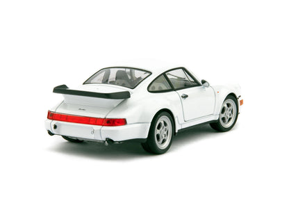 Porsche 911 Turbo 3.0 Diecast Model Car 1974 white - 1:24 Scale-Welly-Diecast Model Centre
