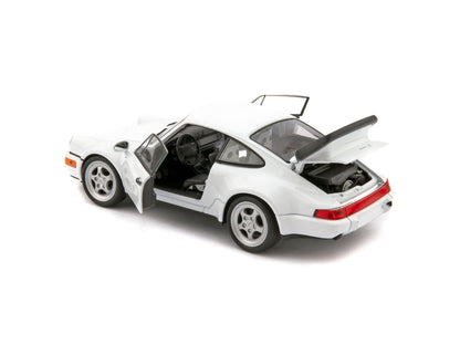 Porsche 911 Turbo 3.0 Diecast Model Car 1974 white - 1:24 Scale-Welly-Diecast Model Centre