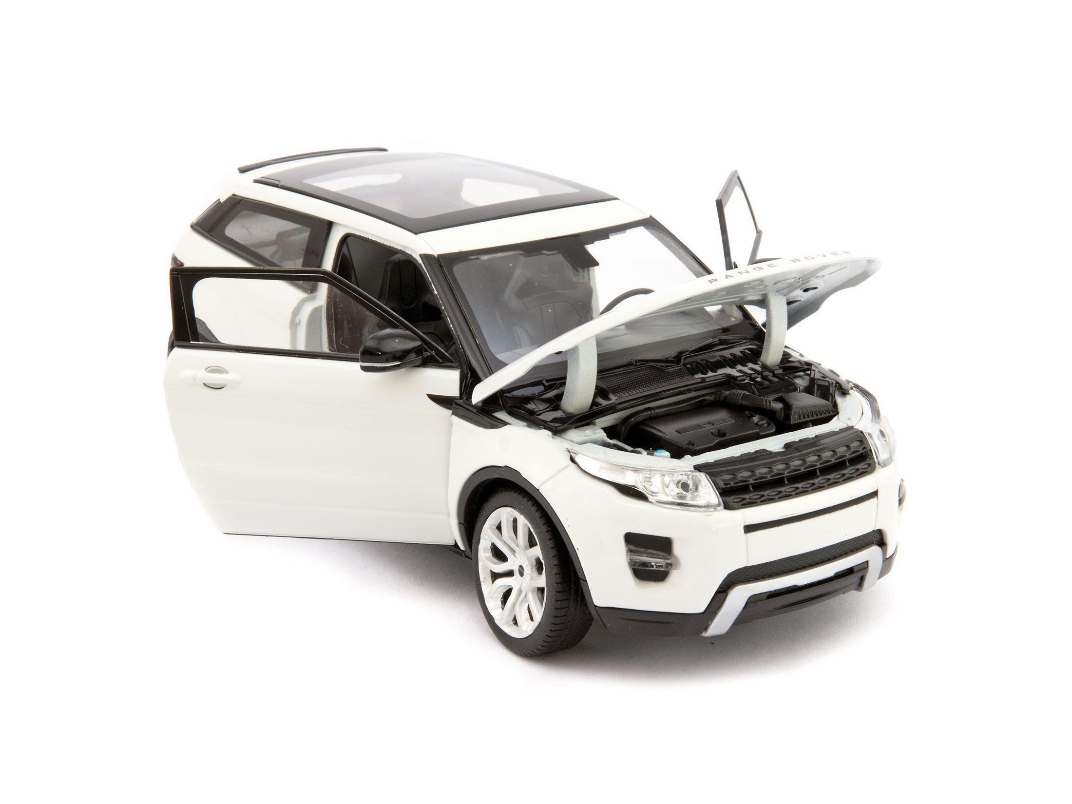 Range Rover Evoque white 1:24 Scale