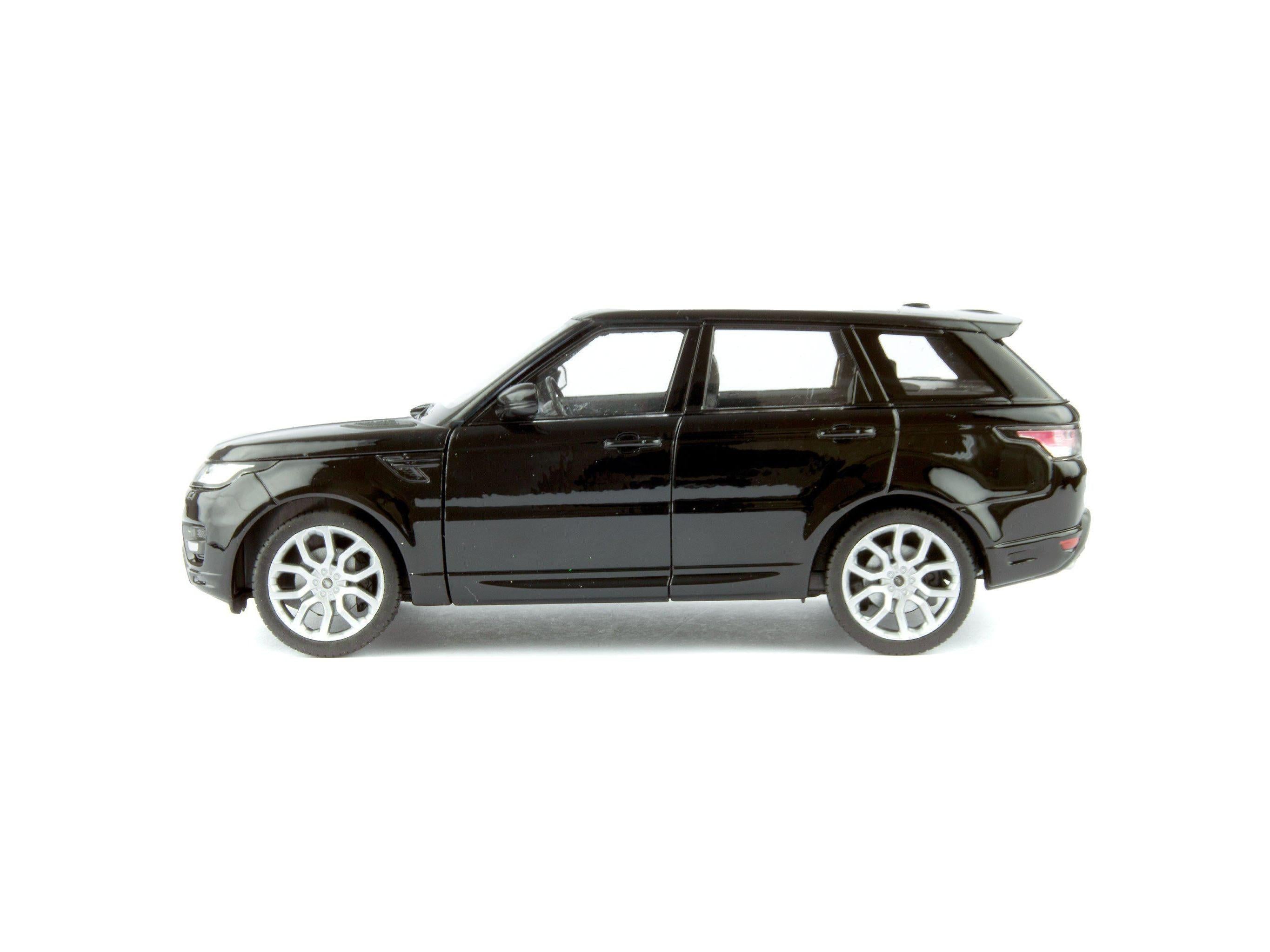 Range Rover Sport Diecast Model Car black - 1:24 Scale-Welly-Diecast Model Centre
