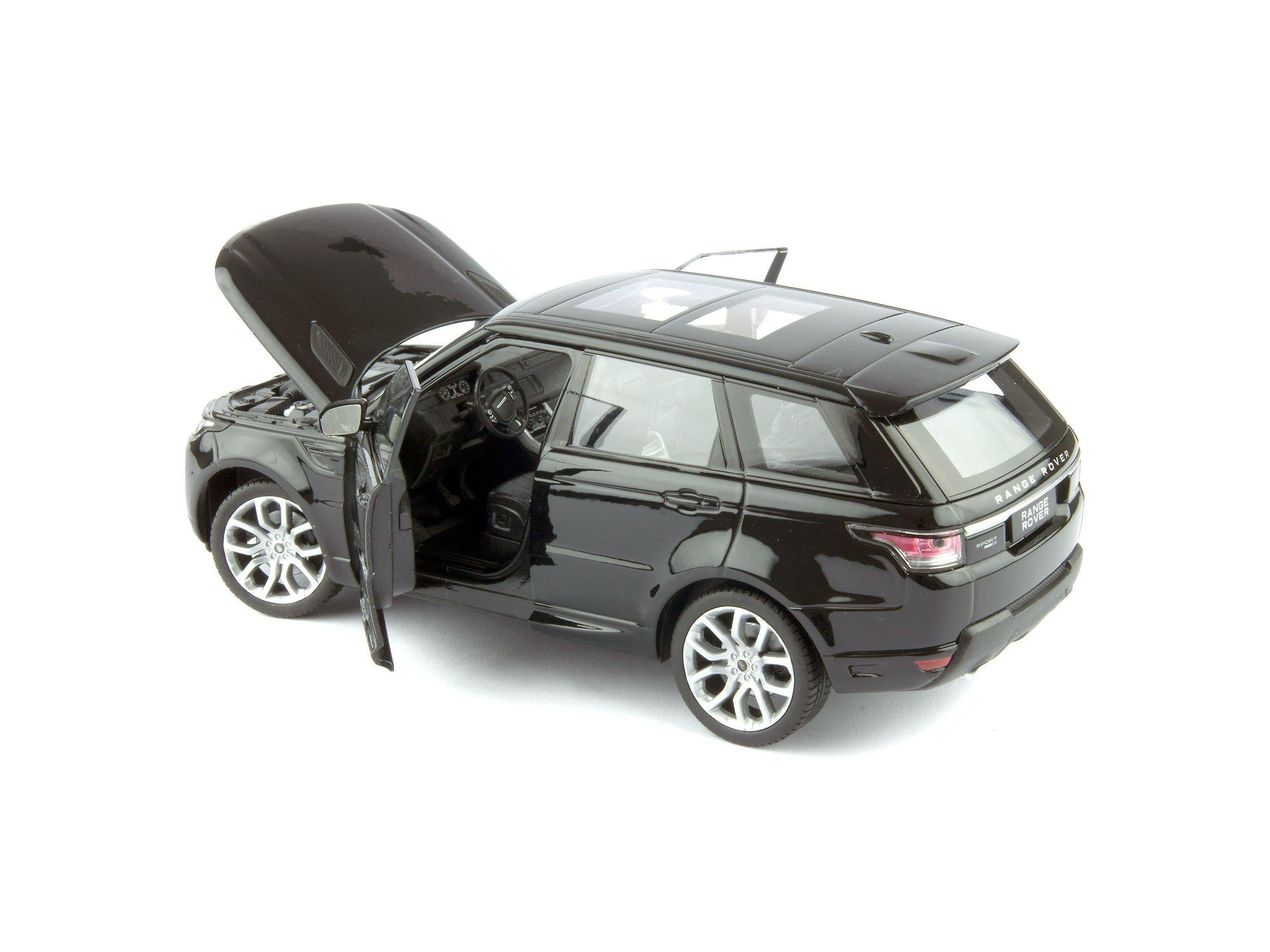 Range Rover Sport Diecast Model Car black - 1:24 Scale-Welly-Diecast Model Centre