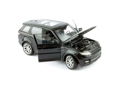 Range Rover Sport Diecast Model Car black - 1:24 Scale-Welly-Diecast Model Centre