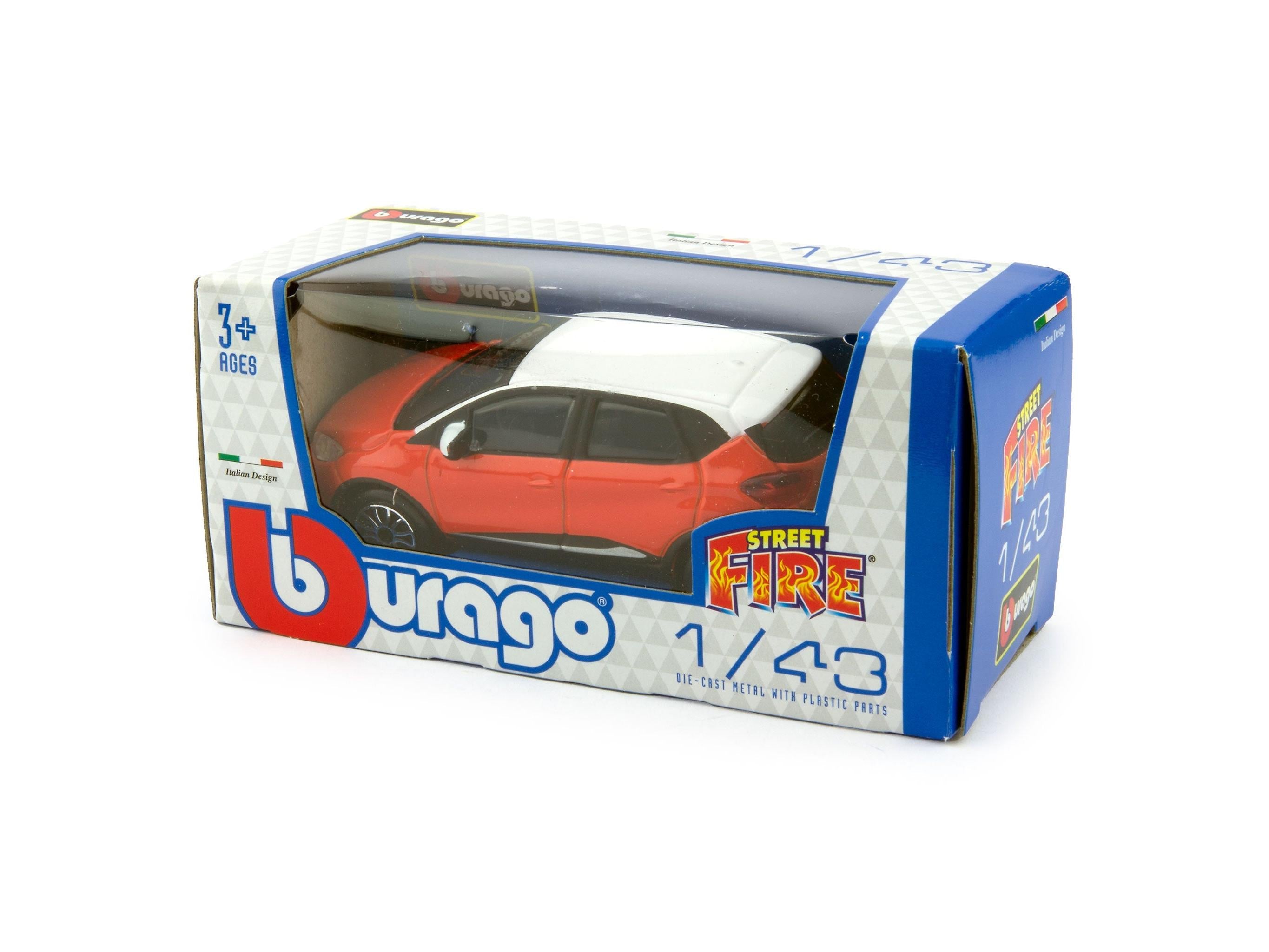 Renault Captur orange/white - 1:43 Scale Diecast Toy Car-Bburago-Diecast Model Centre