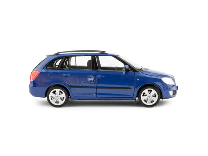 Skoda Fabia II Estate blue - 1:24 Scale Diecast Model Car-Welly-Diecast Model Centre