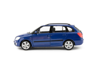 Skoda Fabia II Estate blue - 1:24 Scale Diecast Model Car-Welly-Diecast Model Centre