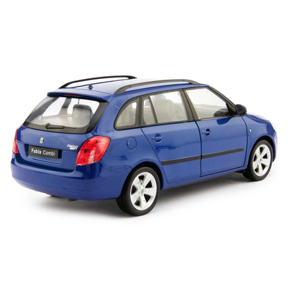 Skoda Fabia II Estate blue - 1:24 Scale Diecast Model Car-Welly-Diecast Model Centre