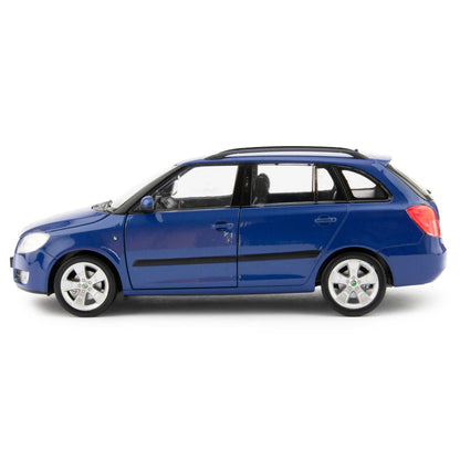 Skoda Fabia II Estate blue - 1:24 Scale Diecast Model Car-Welly-Diecast Model Centre