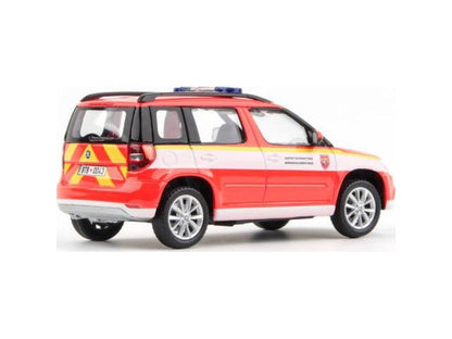 Skoda Yeti FL 2013 Fire Brigade Moravian Silesian Region 1:43 Scale Model Car