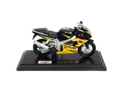 Suzuki GSX-R600 black/yellow 1:18 Scale Motorcycle Model