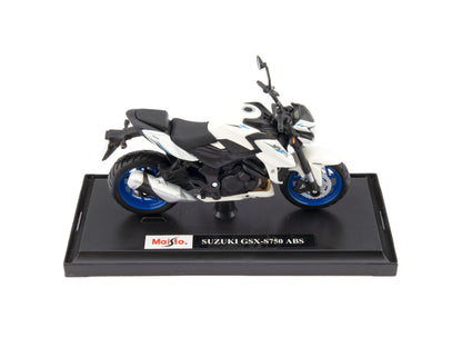 Suzuki GSX-S750 ABS white 1:18 Scale Motorcycle Model
