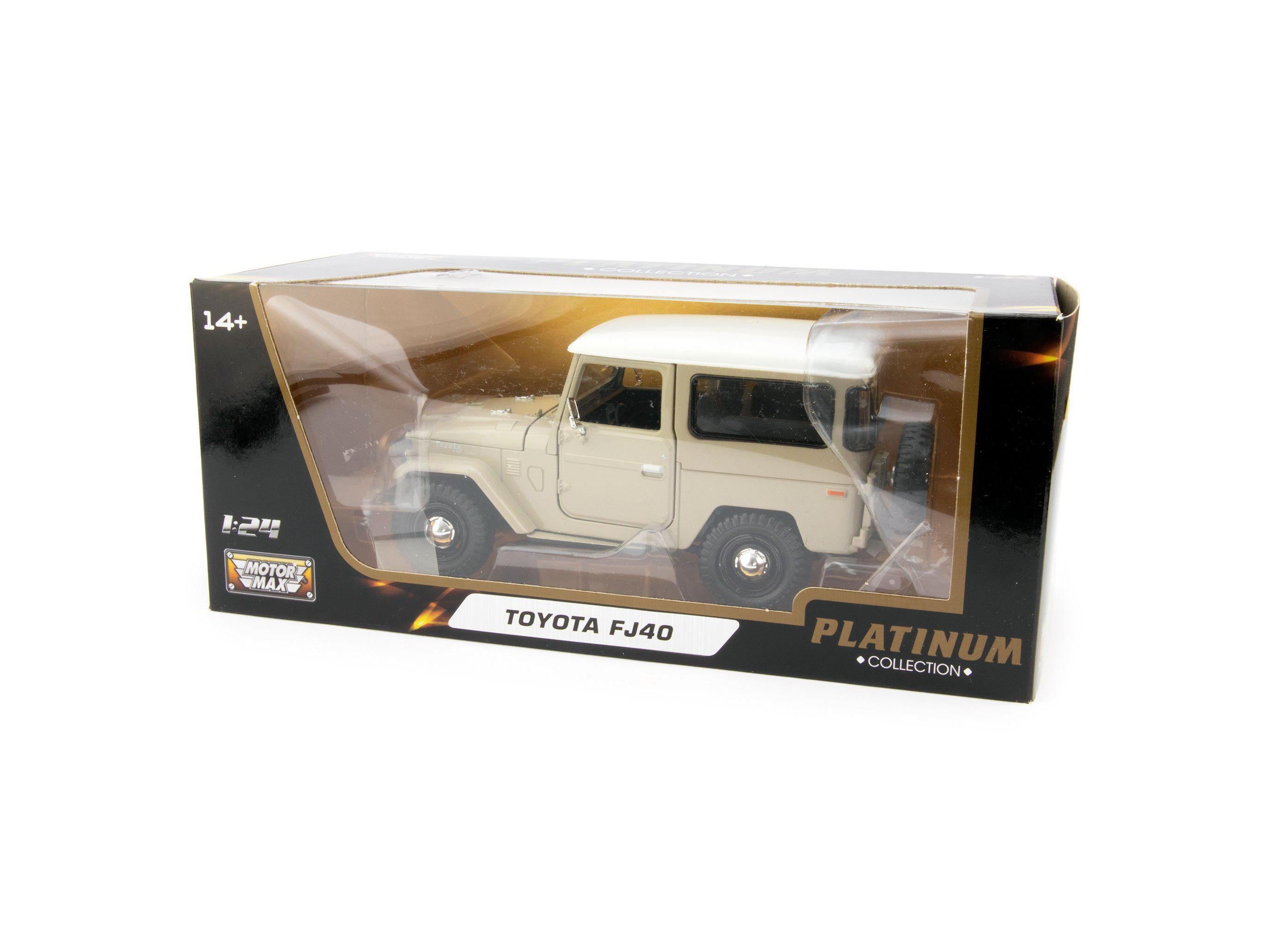 Toyota Land Cruiser FJ40 beige 1:24 Diecast Model Car