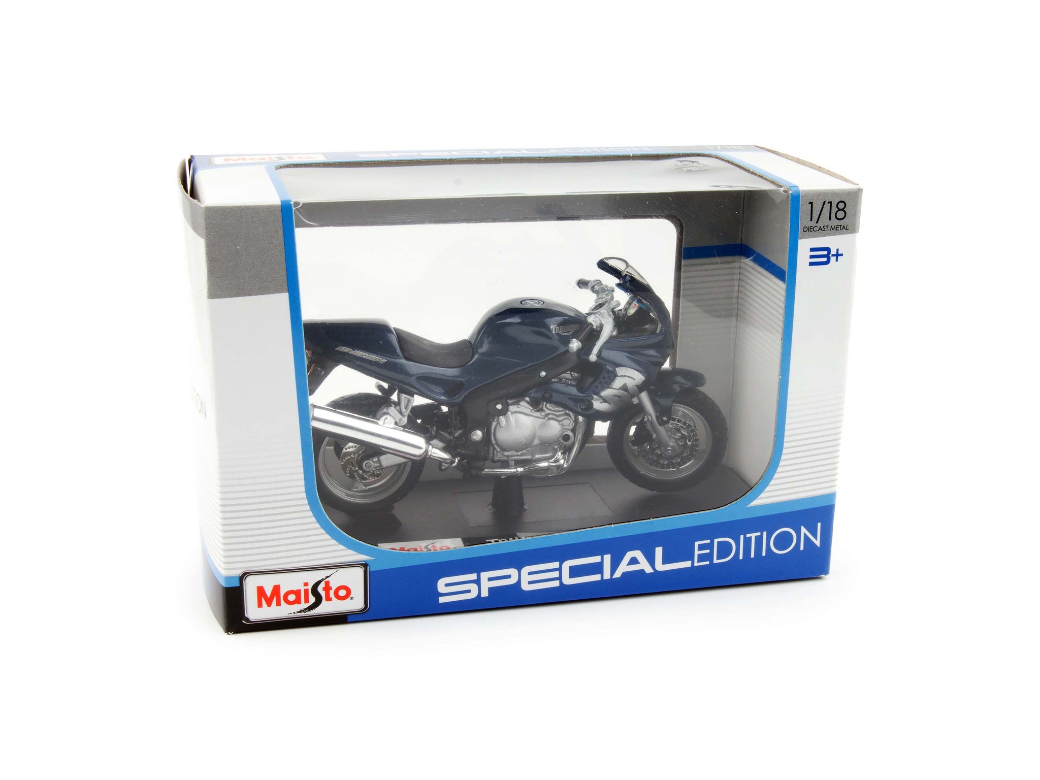 Moto Miniature Triumph Sprint Rs Blue 1/18 MAISTO