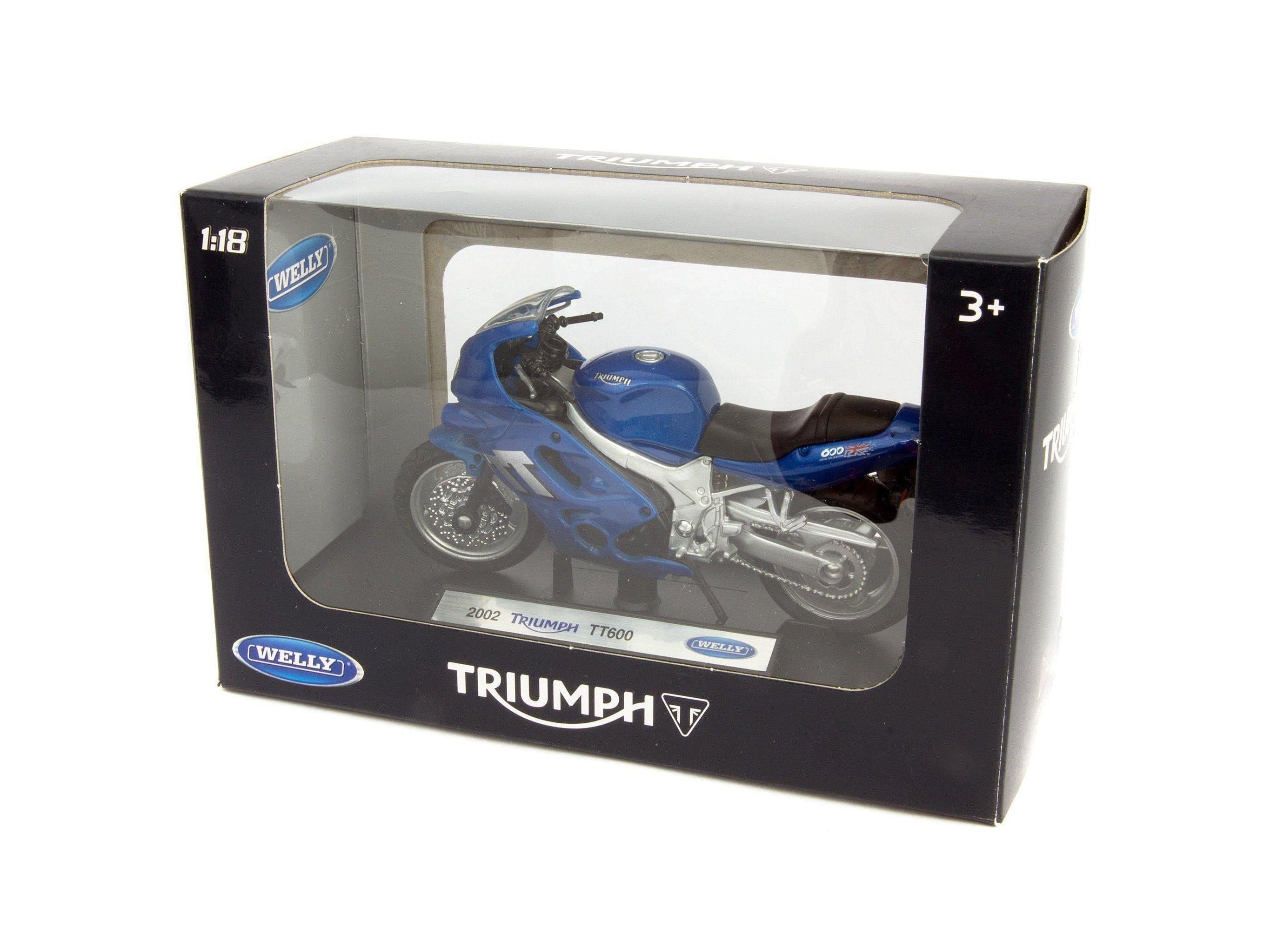 Triumph TT600 Diecast Model Motorcycle 2002 - 1:18 Scale-Welly-Diecast Model Centre