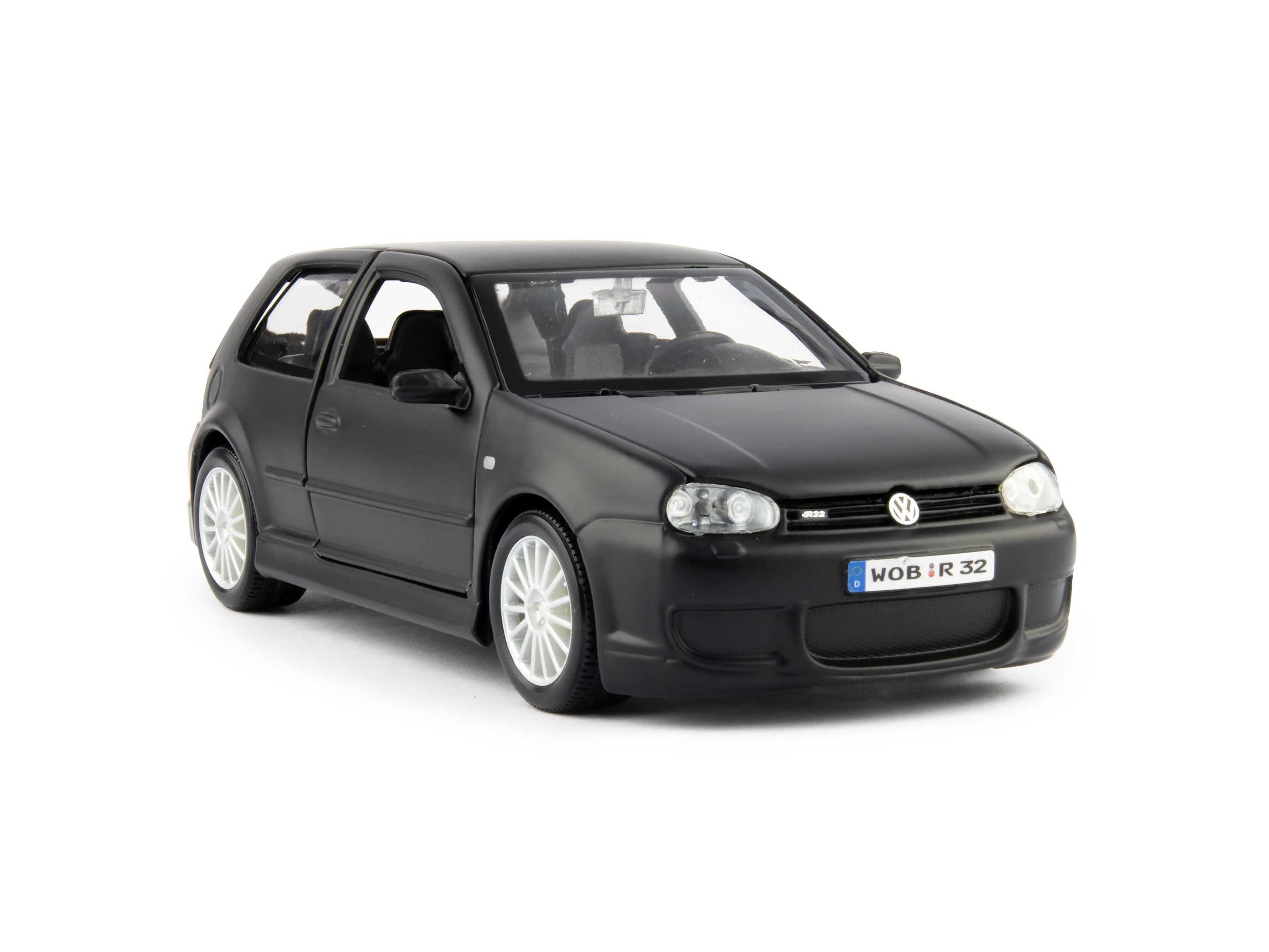 Volkswagen Golf R32 Diecast Model Car black - 1:24 Scale-Maisto-Diecast Model Centre