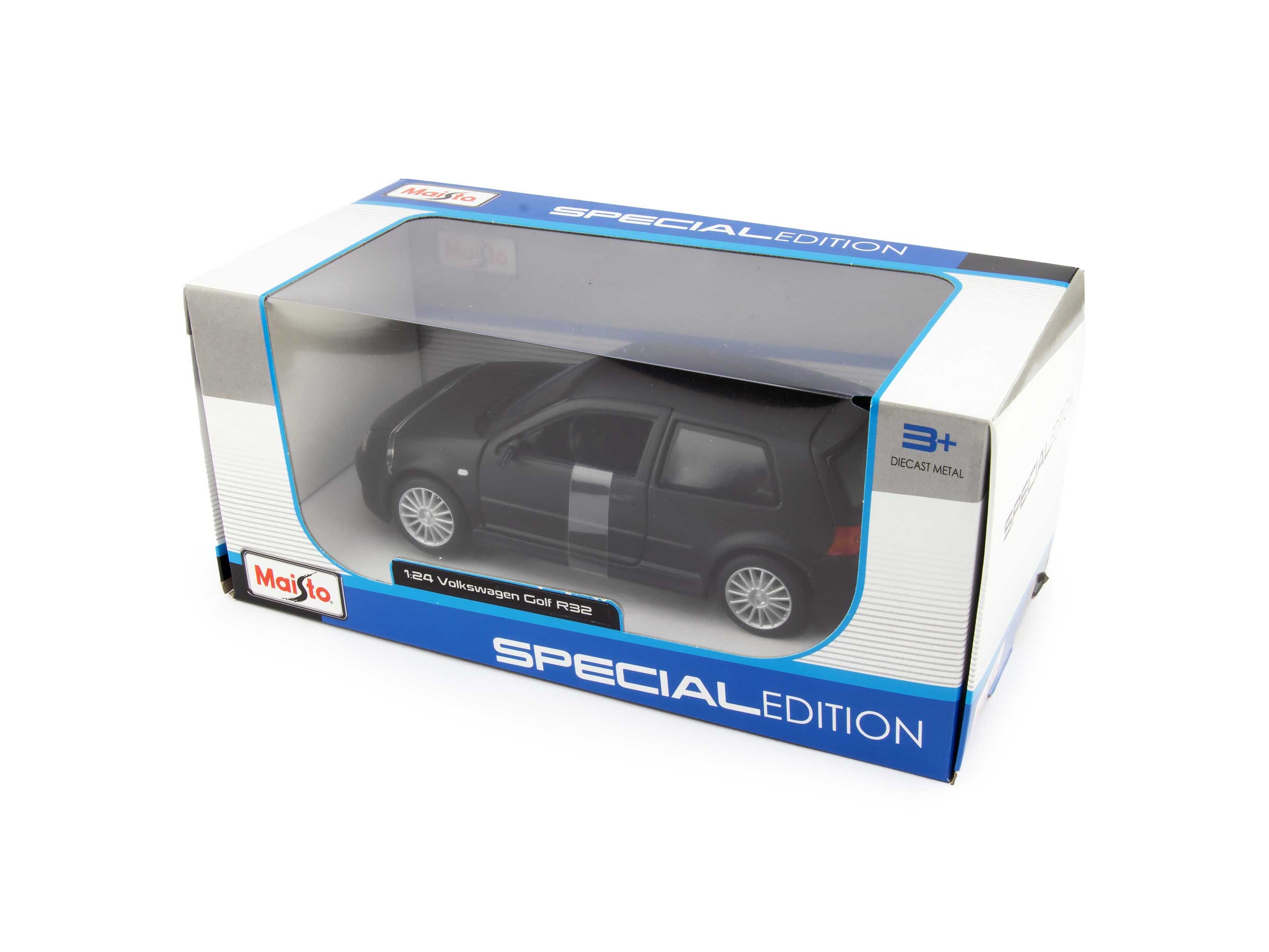 Volkswagen Golf R32 Diecast Model Car black - 1:24 Scale-Maisto-Diecast Model Centre