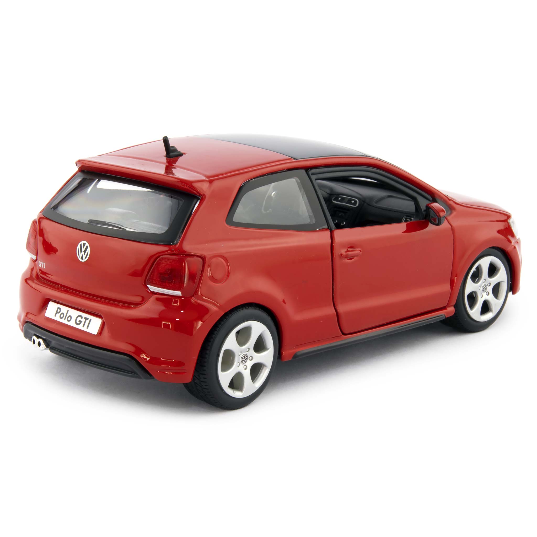 Volkswagen Polo GTi Mk5 Diecast Model Car red - 1:24 Scale-Bburago-Diecast Model Centre