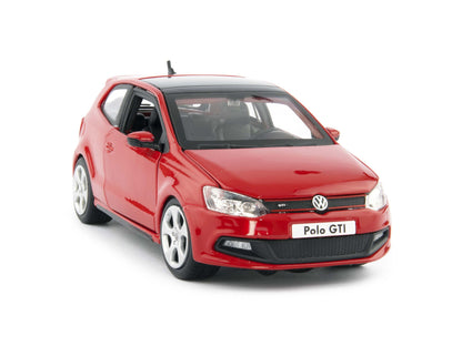 Volkswagen Polo GTi Mk5 Diecast Model Car red - 1:24 Scale-Bburago-Diecast Model Centre