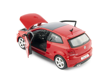 Volkswagen Polo GTi Mk5 Diecast Model Car red - 1:24 Scale-Bburago-Diecast Model Centre