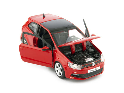 Volkswagen Polo GTi Mk5 Diecast Model Car red - 1:24 Scale-Bburago-Diecast Model Centre