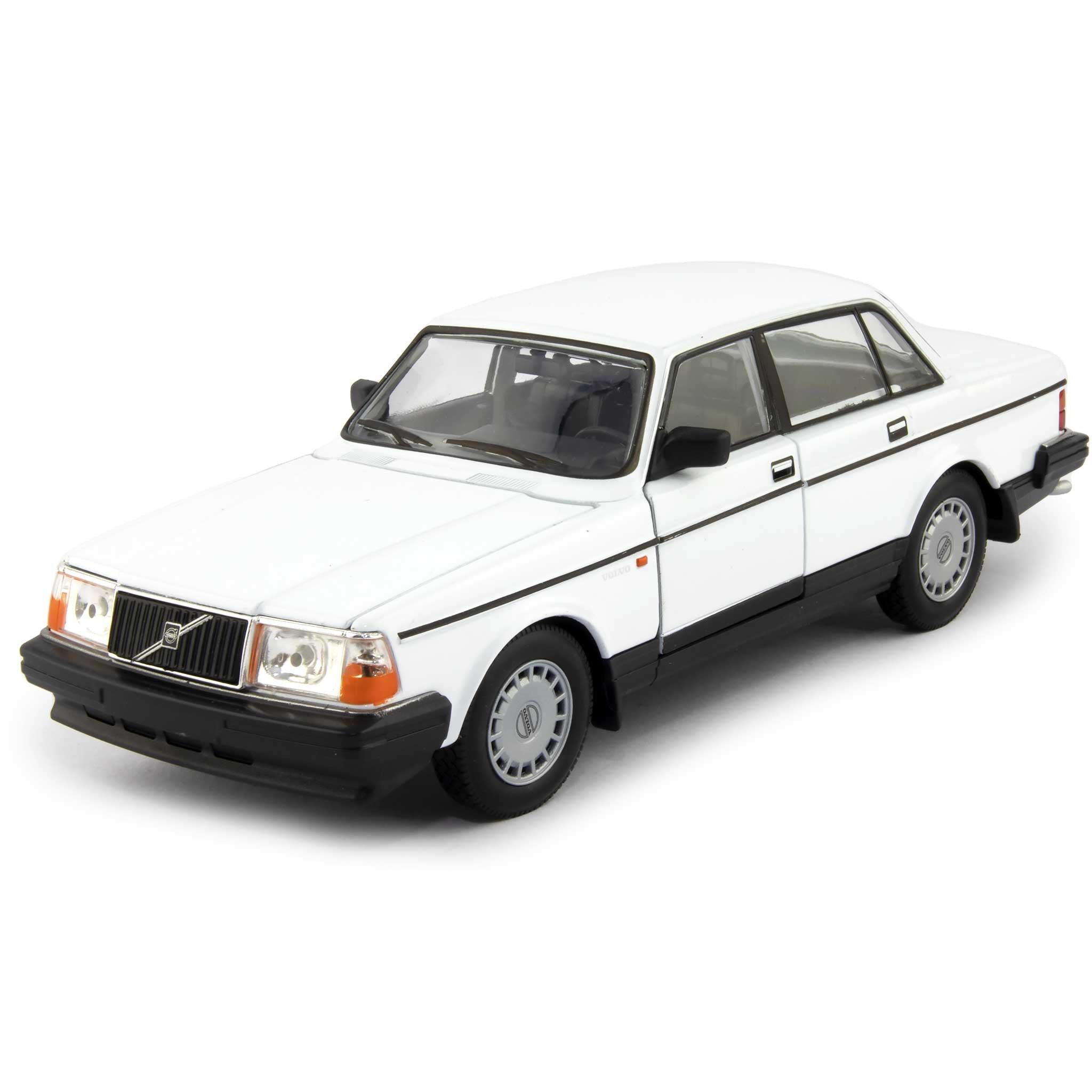 Volvo 240 GL Diecast Model Car white - 1:24 Scale-Welly-Diecast Model Centre