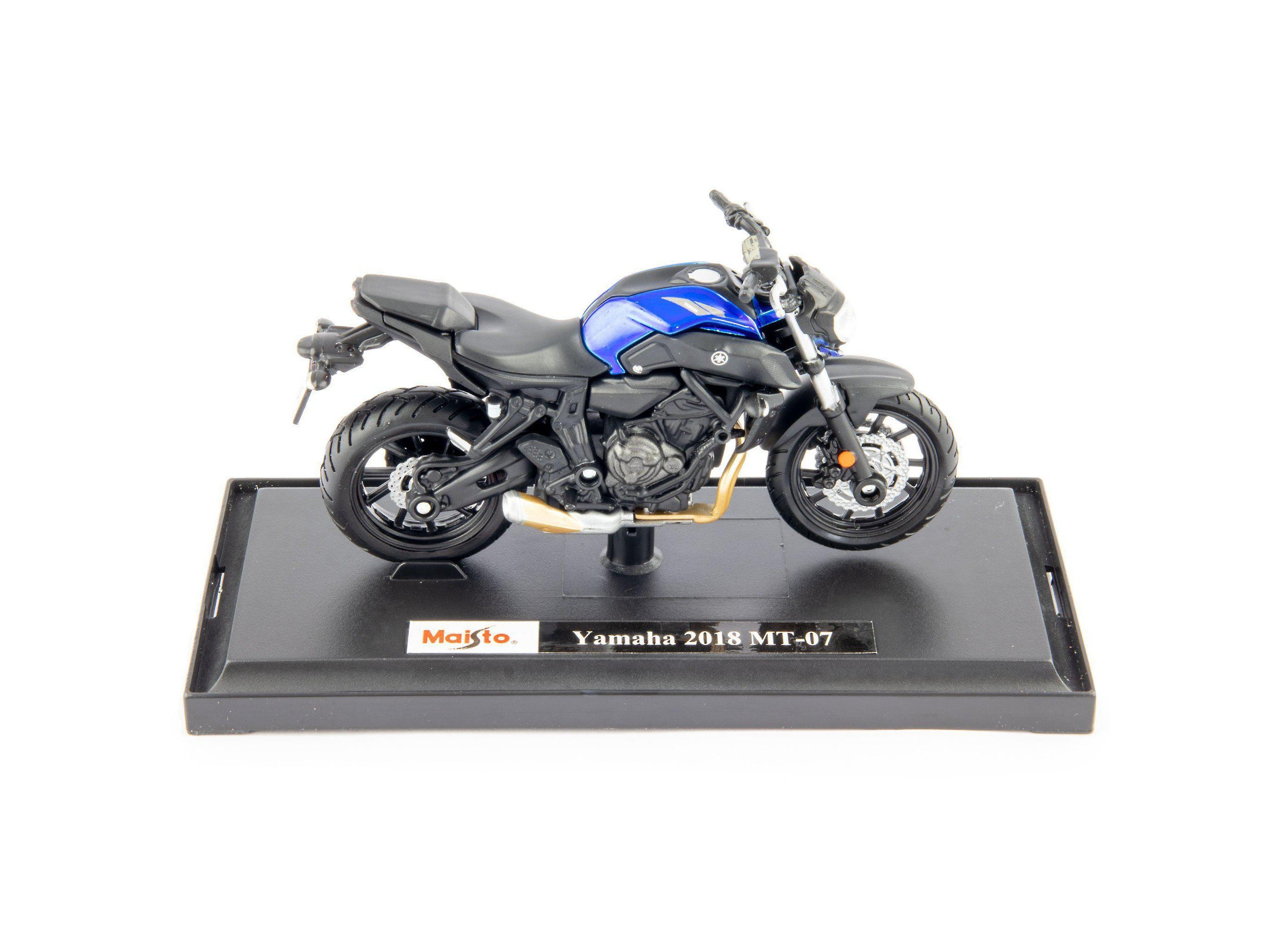 Yamaha MT07 2018 blue 1:18 Scale Motorcycle Model