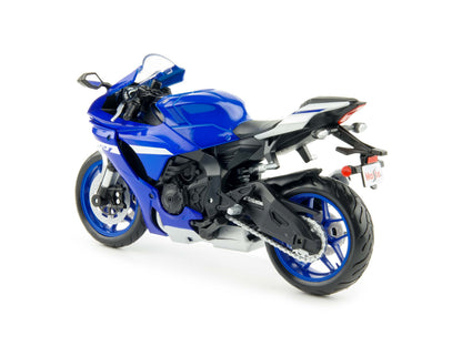 Yamaha YZF-R1 2021 blue 1:12 Scale Motorcycle Model